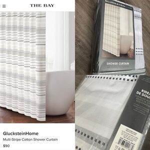 GlucksteinHome
Multi-Stripe Cotton Shower Curtain